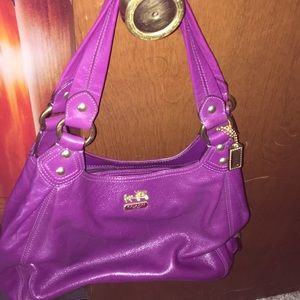 Vintage purple coach purse